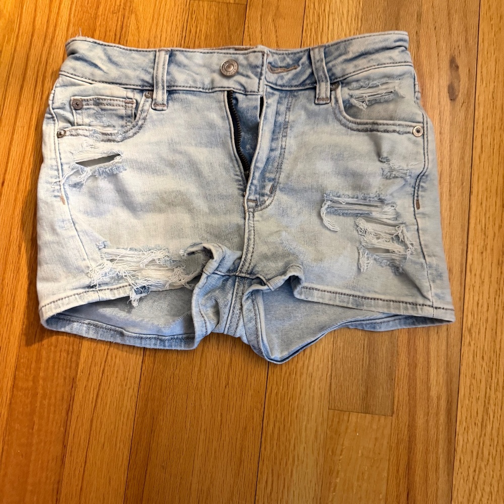 American Eagle Ripped Jean Shorts